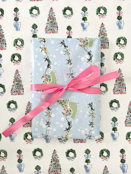 Holiday Santa Paws Wrapping Paper – Evelyn Henson