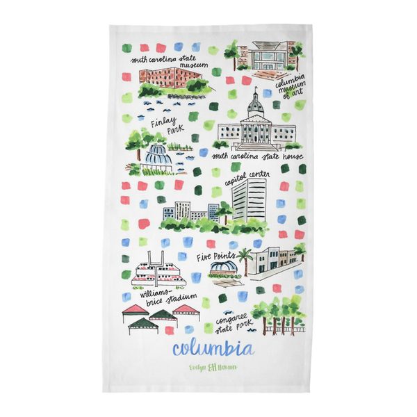 Personalized Housewarming Dishtowel- City and State Tea Towels