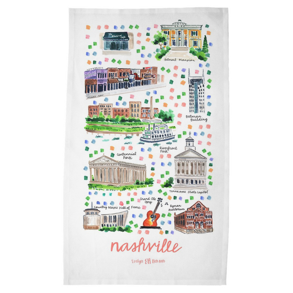 Louisville, KY Tea Towel – Evelyn Henson
