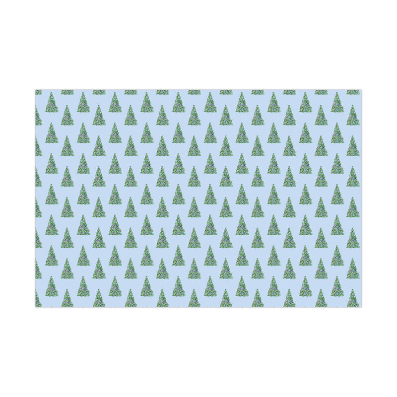 Holiday Hydrangea Trees Gift Wrap