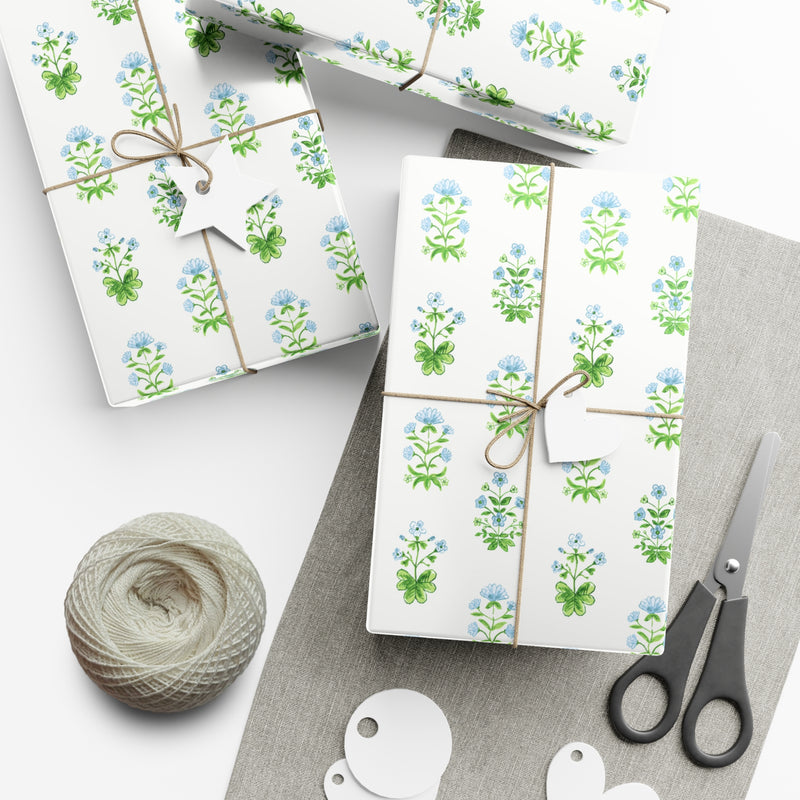 Pomander Blue Gift Wrap