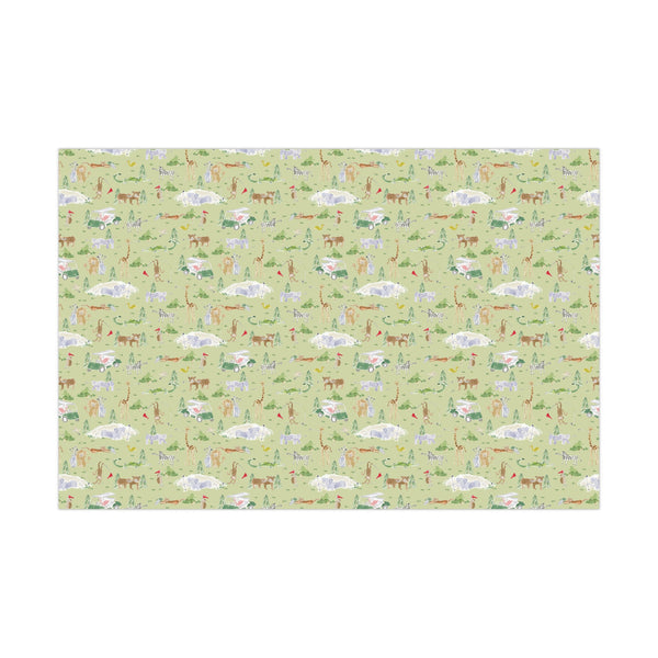 Golf Animals Gift Wrap