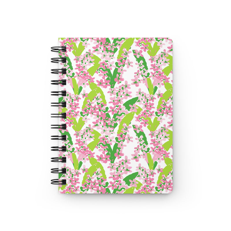 Sunshine Petals Pink Spiral Bound Journal