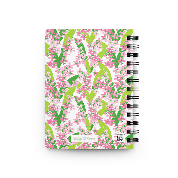 Sunshine Petals Pink Spiral Bound Journal