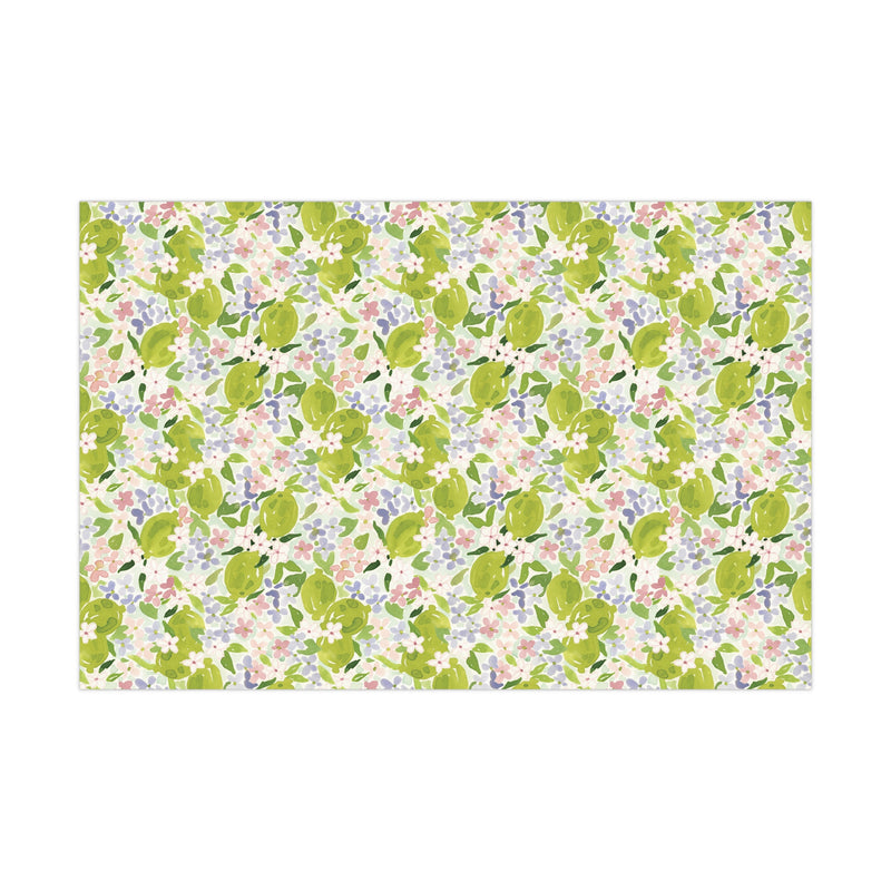 Citron Florals Gift Wrap