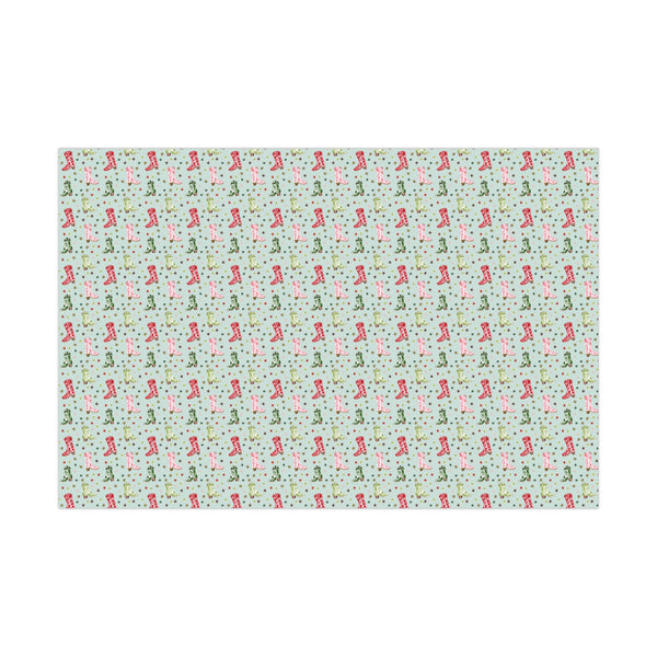 Holiday Western Boots Gift Wrap