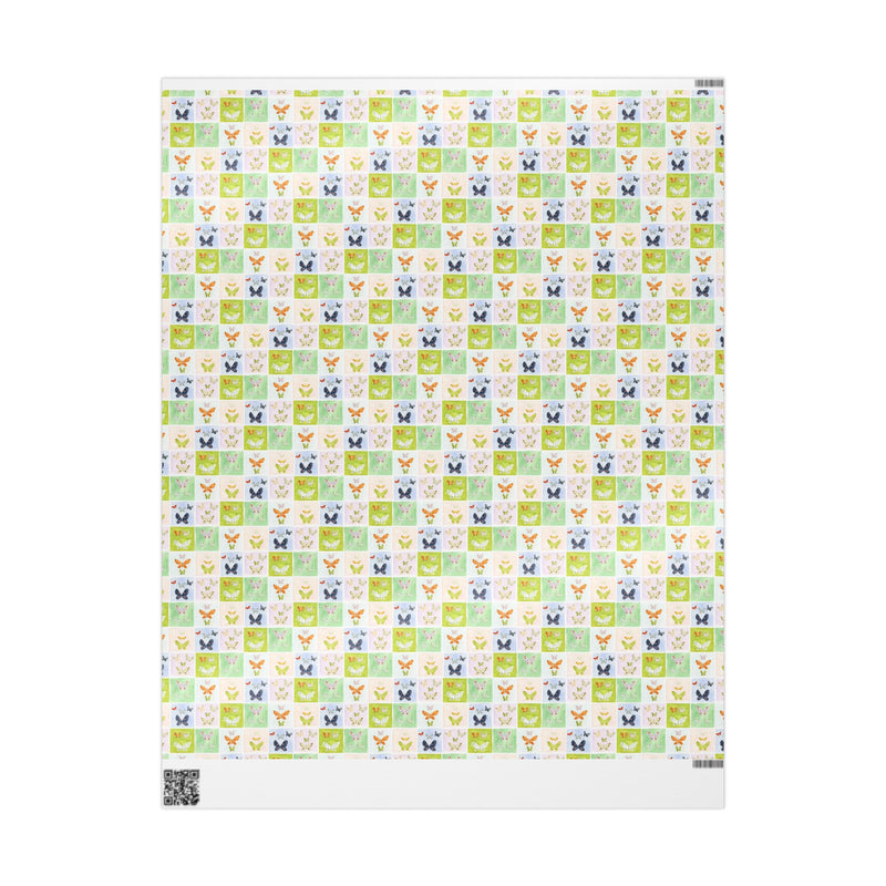 Rainbow Monarch Butterfly Gift Wrap