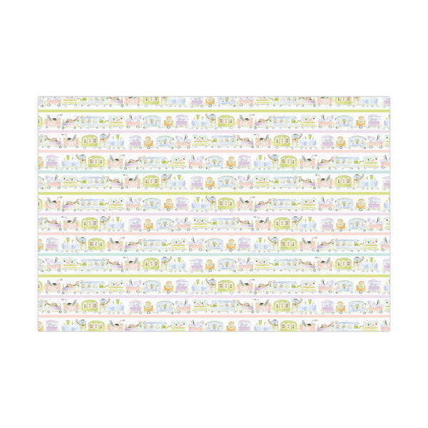 Safari Party Train Gift Wrap