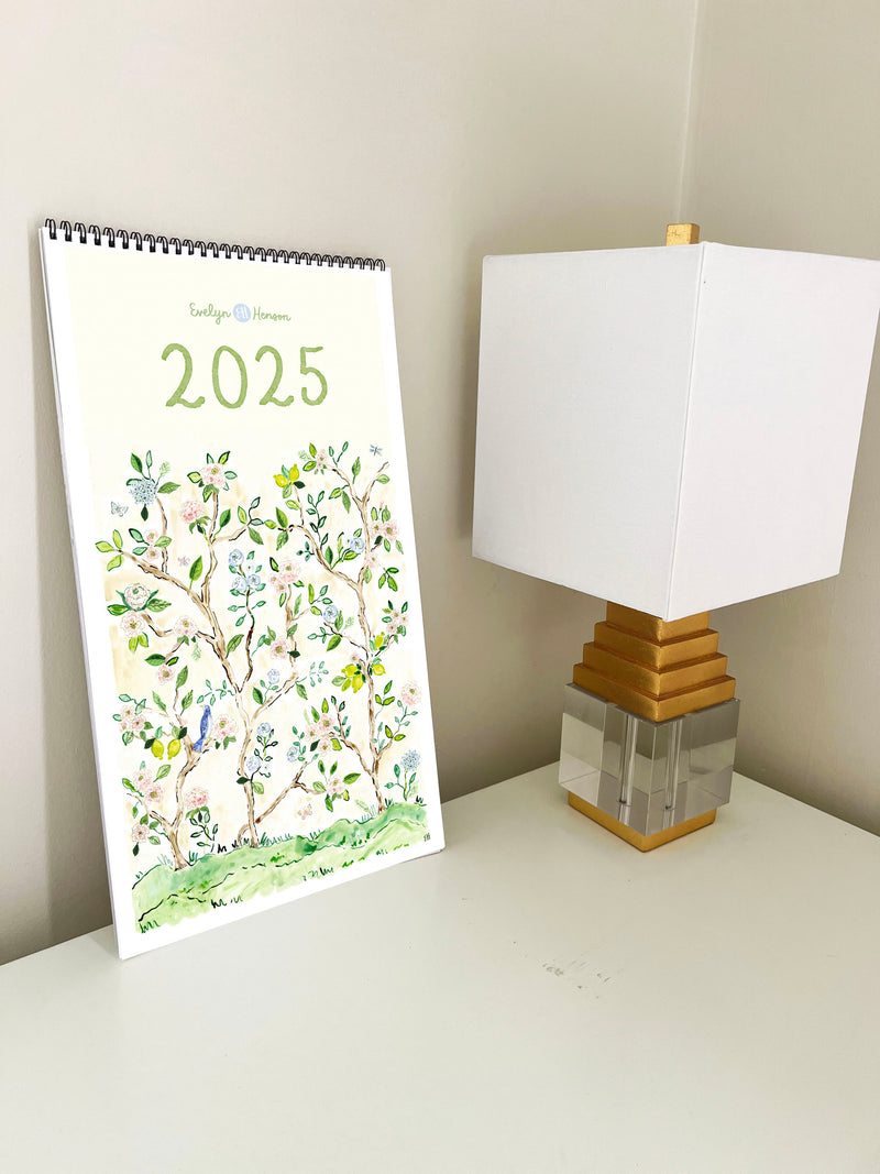 2025 Wall Calendar, Chinoiserie Edition