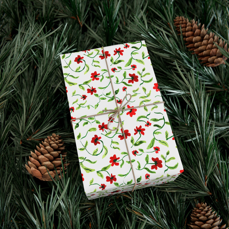 Holiday Fleur Gift Wrap