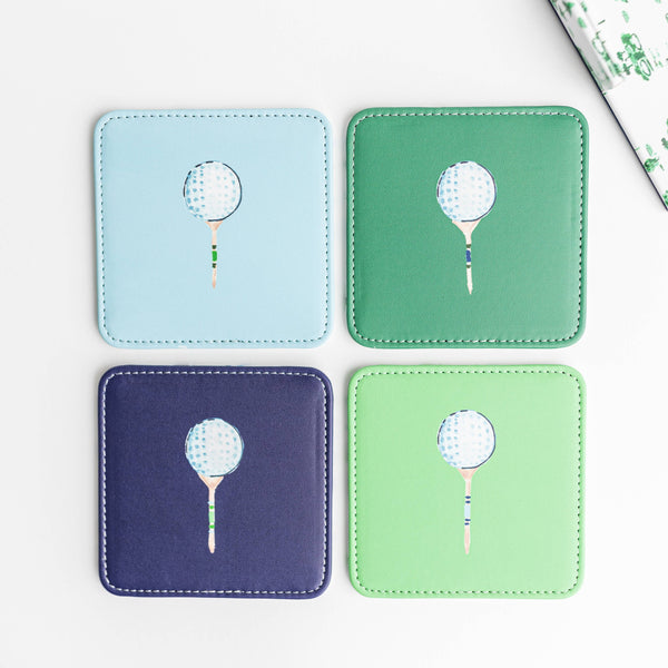 Tee Time Coasters Set of 4