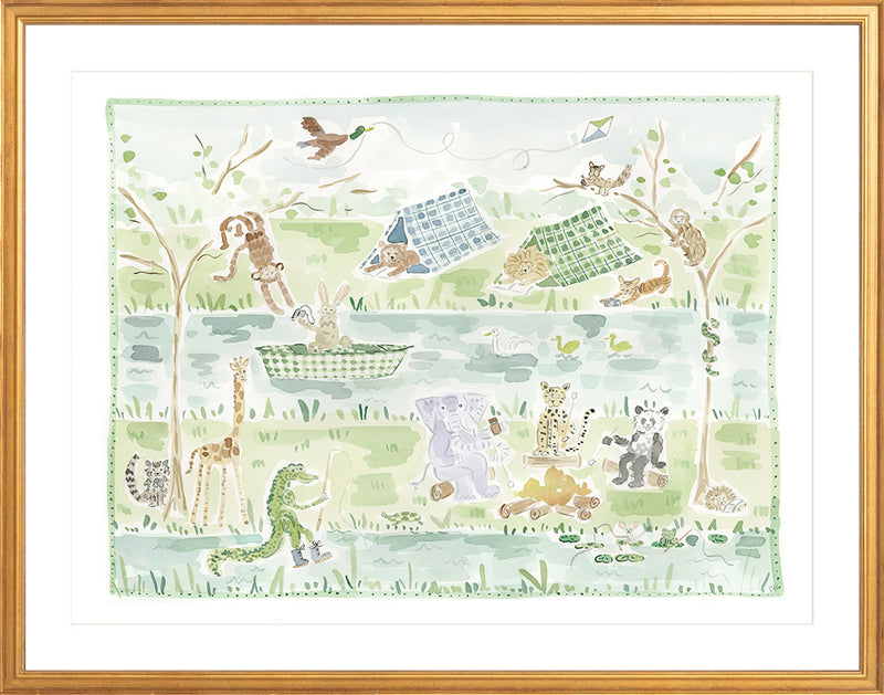 The "Camp Animals" Fine Art Print