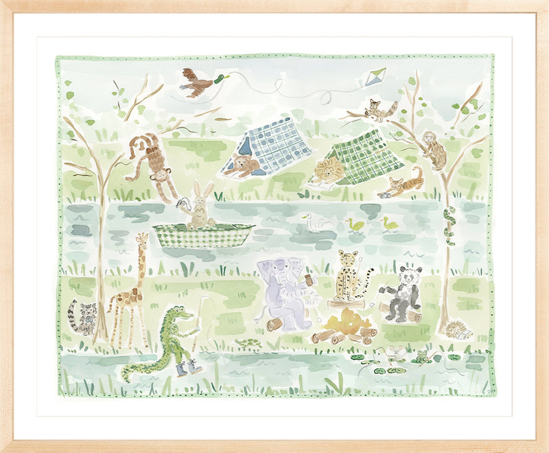 The "Camp Animals" Fine Art Print