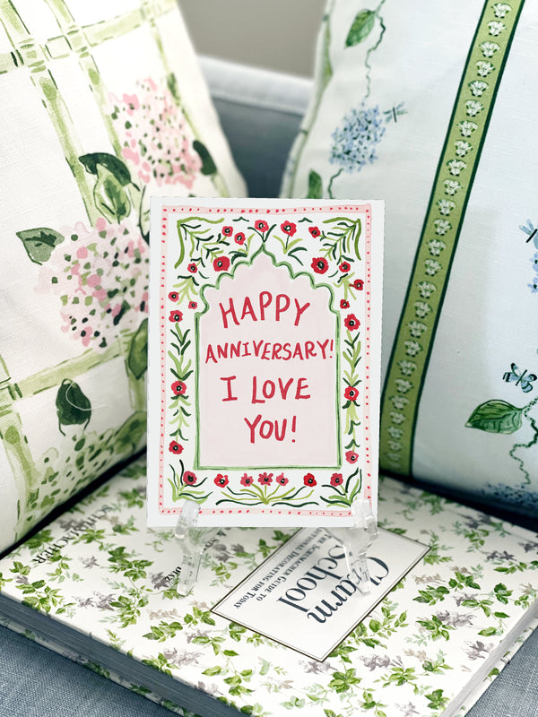 Anniversary Red Roses Card