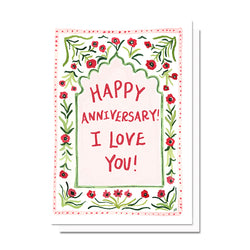 Anniversary Red Roses Card