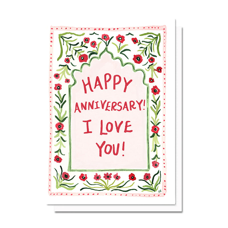 Anniversary Red Roses Card