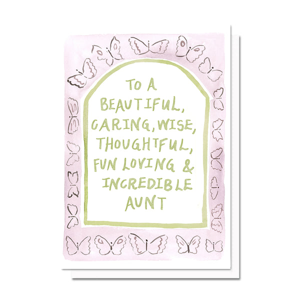 Aunt Butterfly Card