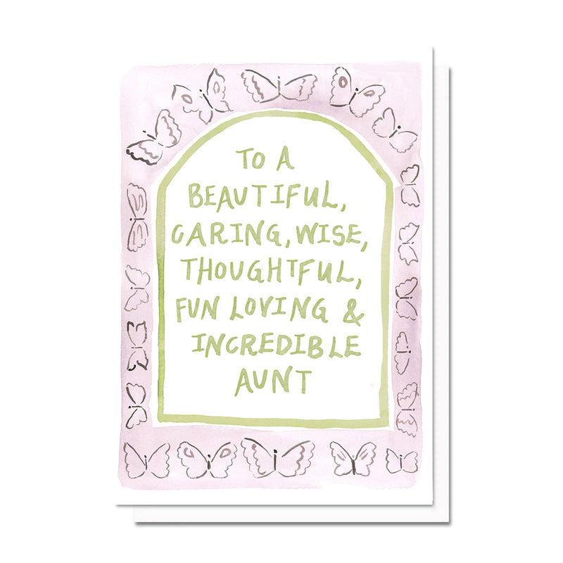 Aunt Butterfly Card