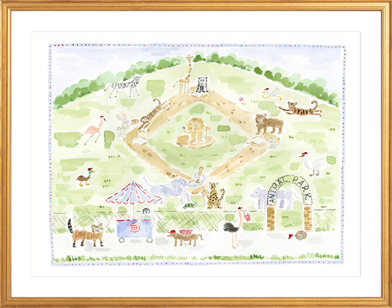 The "Animal Ballpark" Fine Art Print