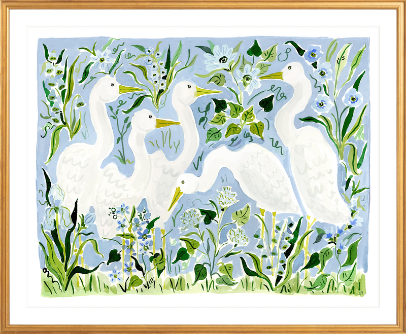 The "Herons by the Sea" Fine Art Print