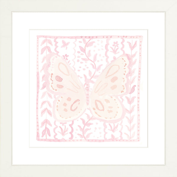 Butterfly Garden Pink, Fine Art Print