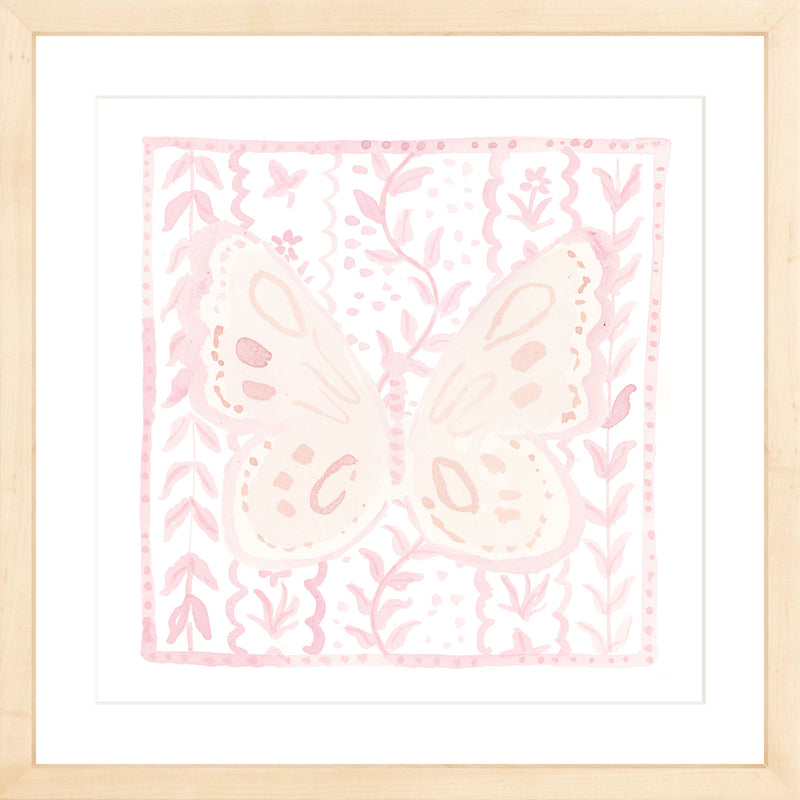 Butterfly Garden Pink, Fine Art Print