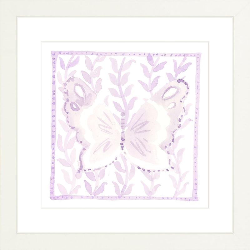 Butterfly Garden Lilac, Fine Art Print