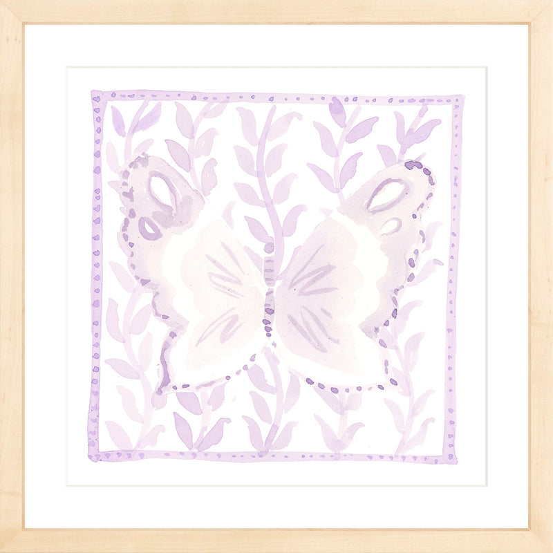 Butterfly Garden Lilac, Fine Art Print