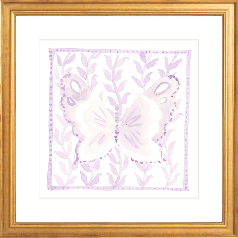 Butterfly Garden Lilac, Fine Art Print