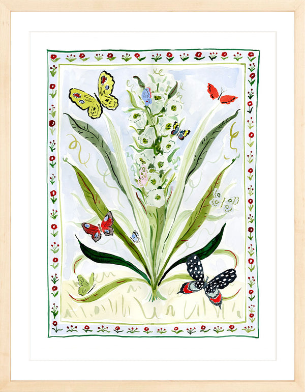 Butterfly Delphinium, Fine Art Print