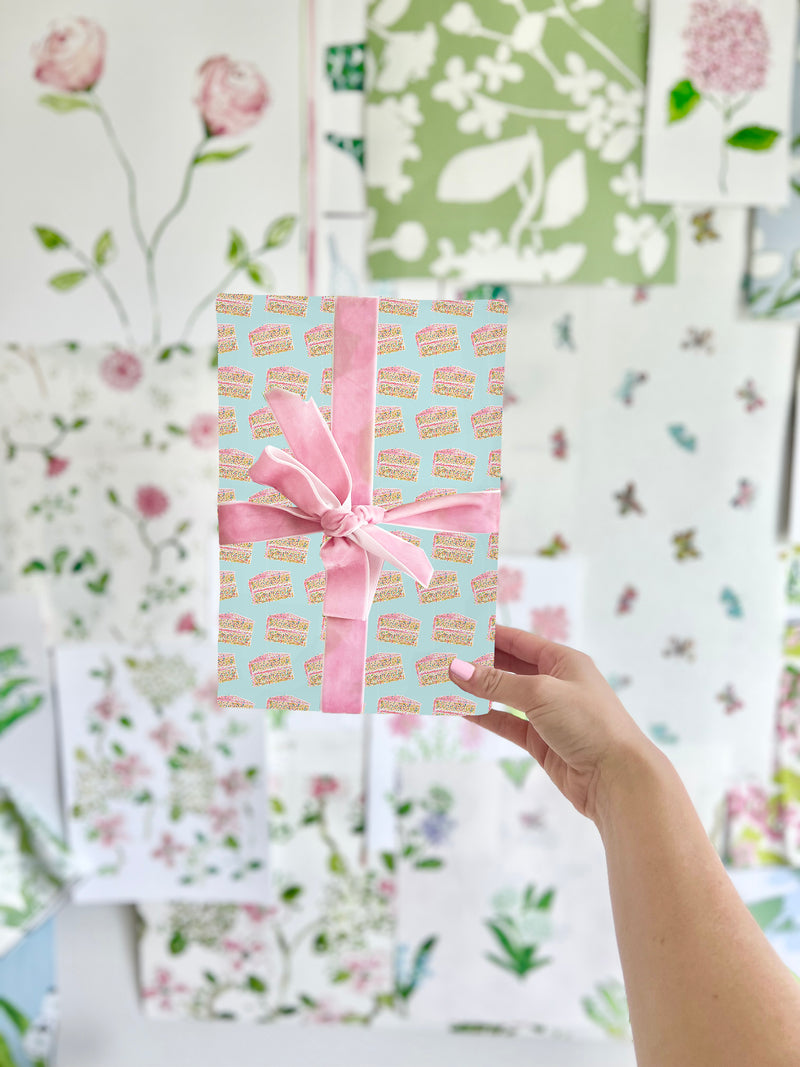 Treat Yourself Cake Celebration Gift Wrap