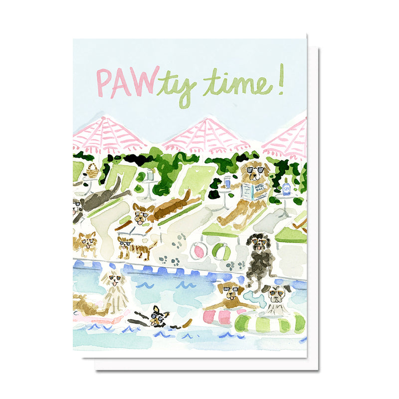 Dog Pawty Birthday Card