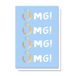 OMG Engagement Card, Printable Card Download