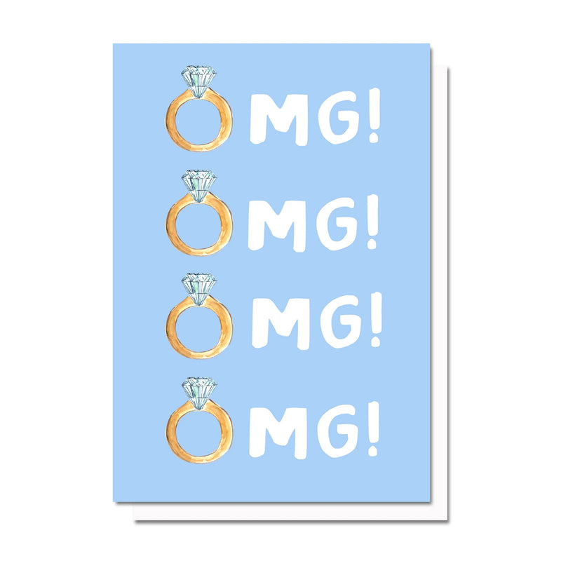 OMG Engagement Card, Printable Card Download