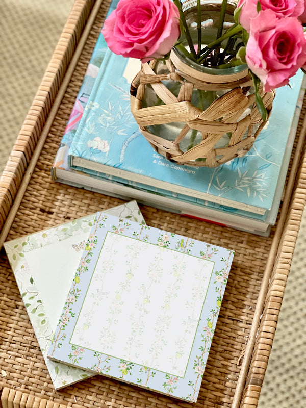 Chinoiserie Blue Notepad