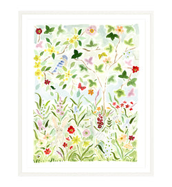 The "Wildflower Songs No. 2" Chinoiserie Fine Art Print