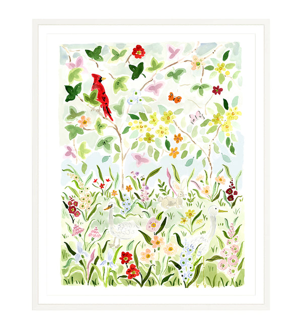 The "Wildflower Songs No. 1" Chinoiserie Fine Art Print