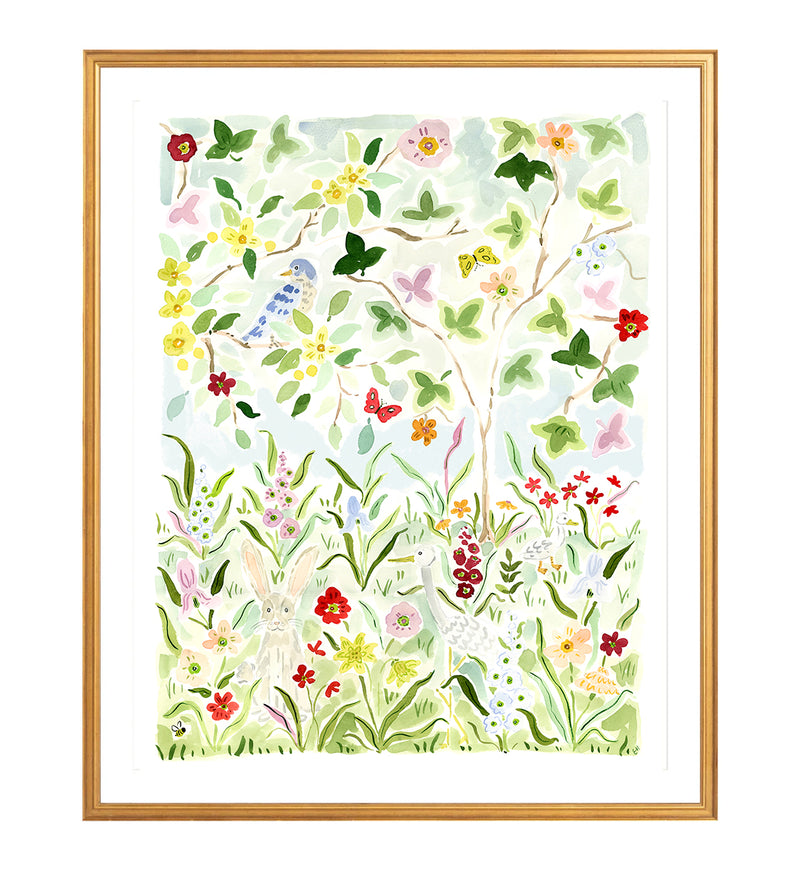 The "Wildflower Songs No. 2" Chinoiserie Fine Art Print