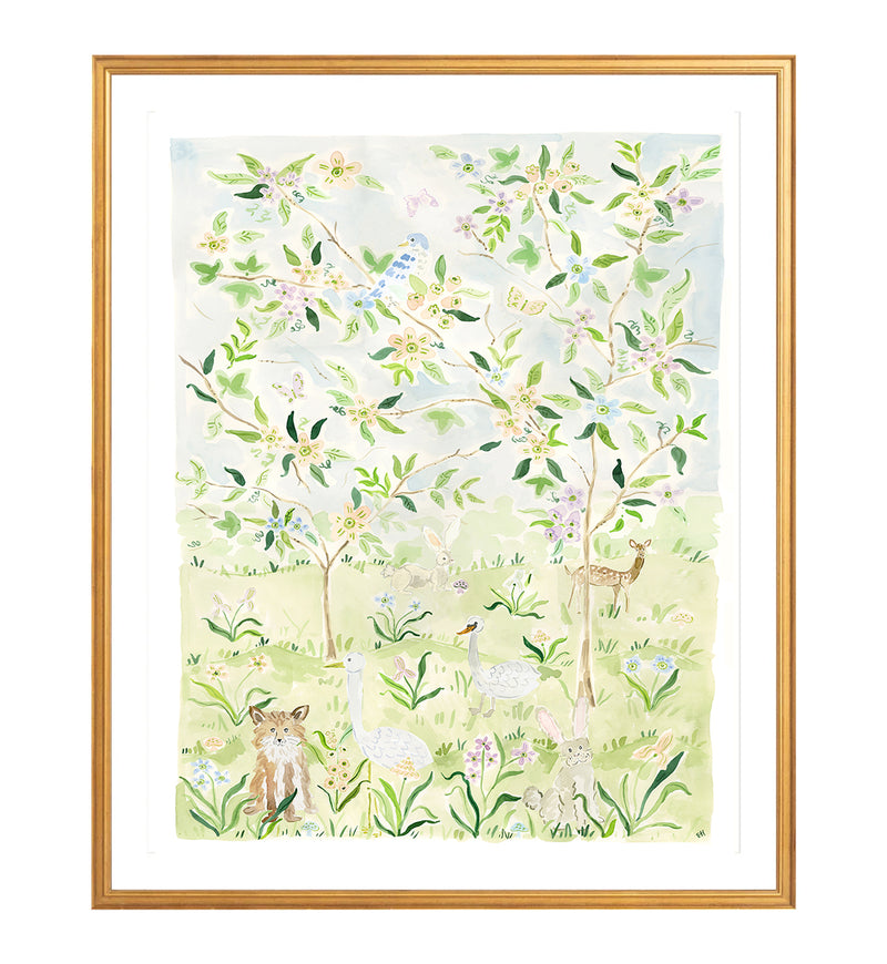 The "Fairy Gardens No. 2" Chinoiserie Fine Art Print