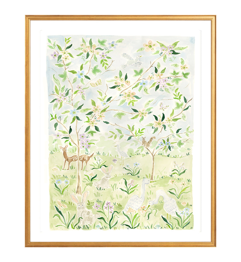 The "Fairy Gardens No. 1" Chinoiserie Fine Art Print