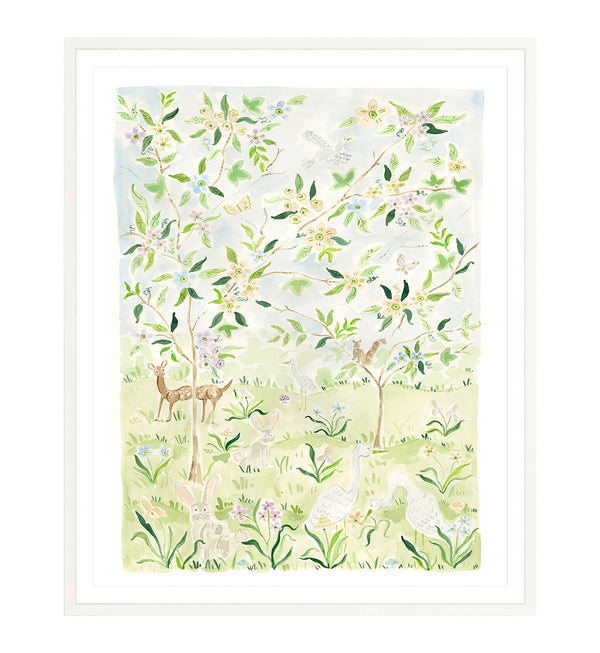 The "Fairy Gardens No. 1" Chinoiserie Fine Art Print