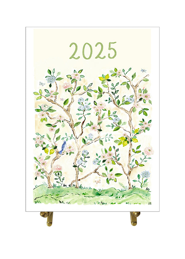 2025 Desk Calendar, Chinoiserie Edition