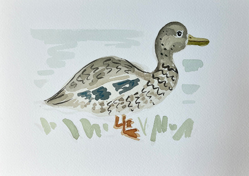 Duck No. 3, Original 7x10