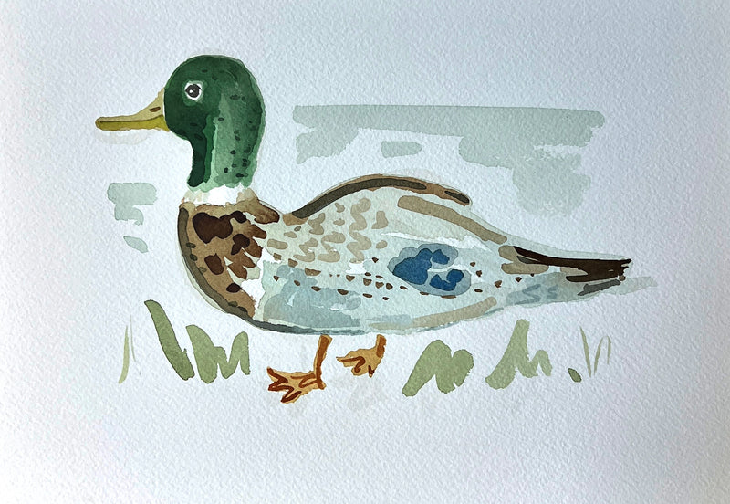 Duck No. 4, Original 7x10