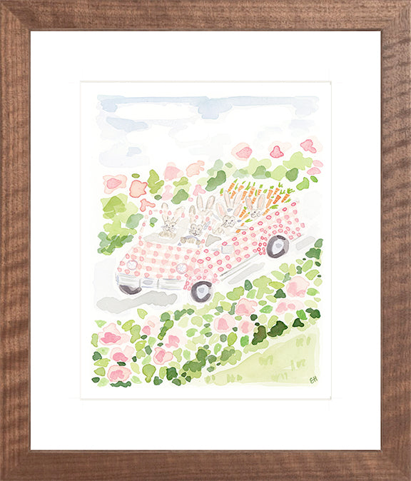 The "Bunny-mobile" Fine Art Print