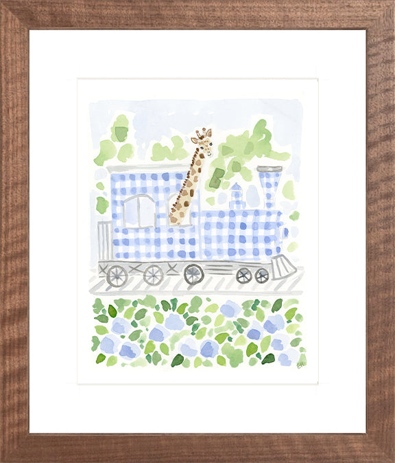 The "On the Giraffe Train" Fine Art Print