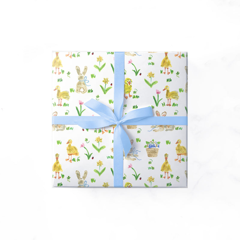 Springtime Easter Bunnies Gift Wrap