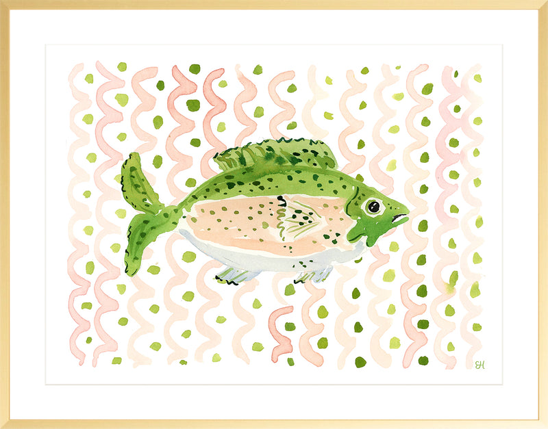 The "Swim Like a Fish" Watercolor Fish Fine Art Print