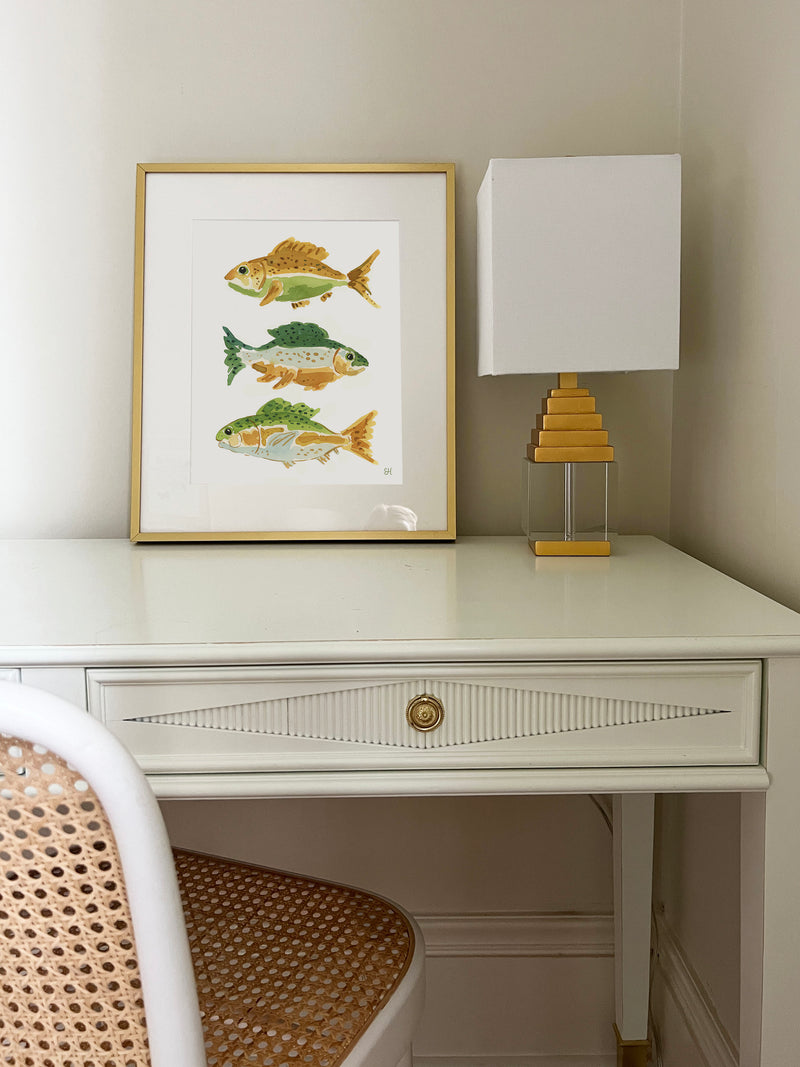 The "Fish School No. 2" Watercolor Fish Fine Art Print