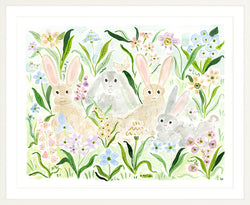 The "Bunnies by the Garden" Fine Art Print